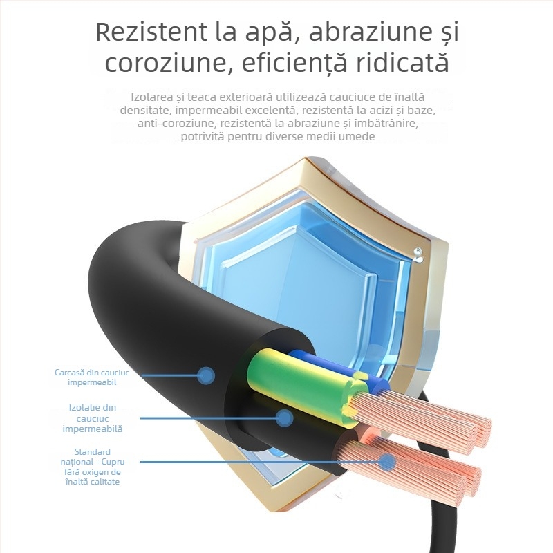Cablu de alimentare pentru pompe submersibile, conductori din cupru fără oxigen, izolație XLPE, certificat CCC, Minxing Cable