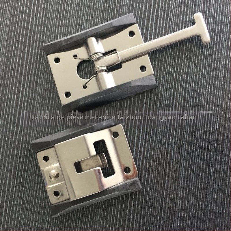 Cârlig de ușă pentru camion și RV, cu încuietoare fixă, oțel inoxidabil, finisaj galvanizat/polizat, modelul 16013