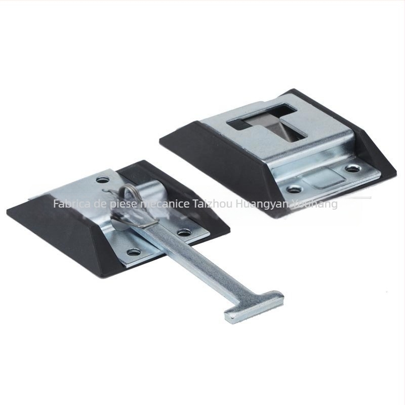 Cârlig de ușă pentru camion și RV, cu încuietoare fixă, oțel inoxidabil, finisaj galvanizat/polizat, modelul 16013