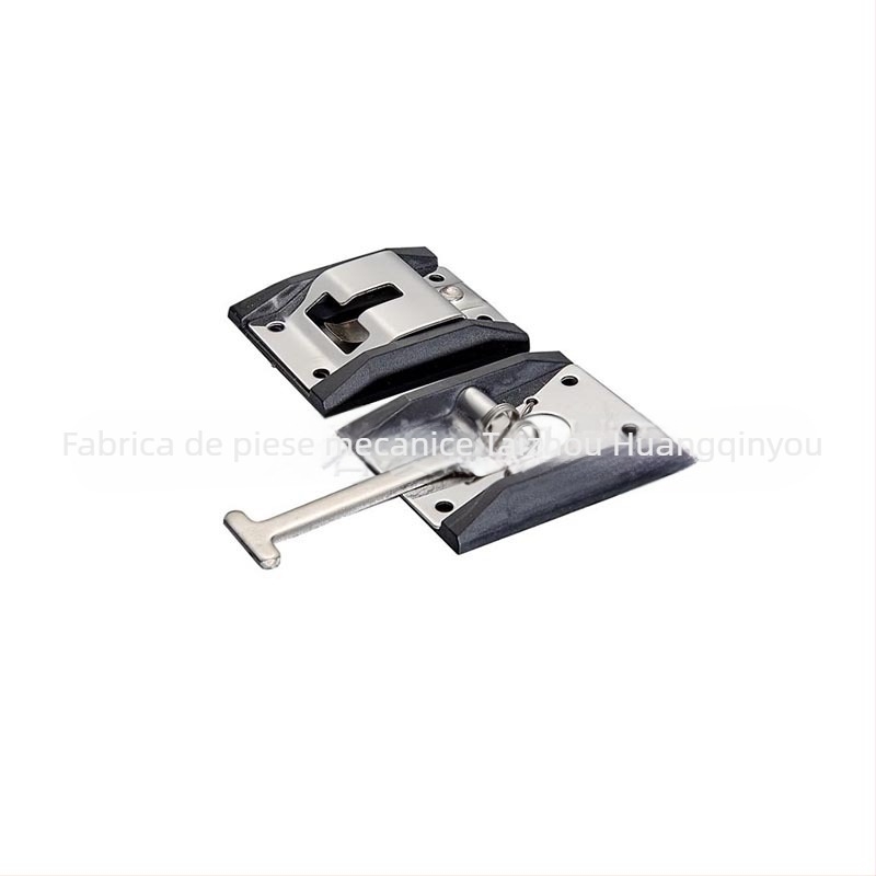 Cârlig de ușă pentru camion și RV, cu încuietoare fixă, oțel inoxidabil, finisaj galvanizat/polizat, modelul 16013