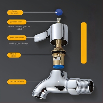 Accesorii de reparare pentru mânerul robinetului - material ABS, Boonen, stil modern minimalist