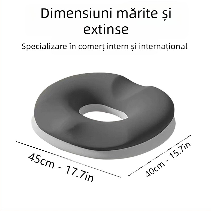 Perne de șezut din spumă cu memorie, husă Ice Silk, ventilată, pentru ședere îndelungată, birou și mașină, reducere a presiunii