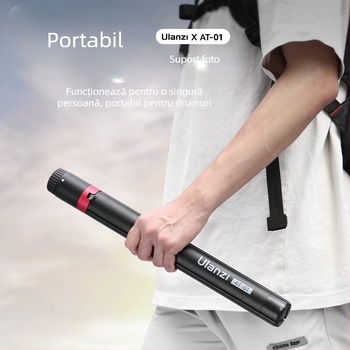 Stativ foto portabil cu sistem cu role pentru telefon mobil — aliaj de aluminiu, încărcare 2–5 kg, placă de eliberare rapidă, fără PTZ