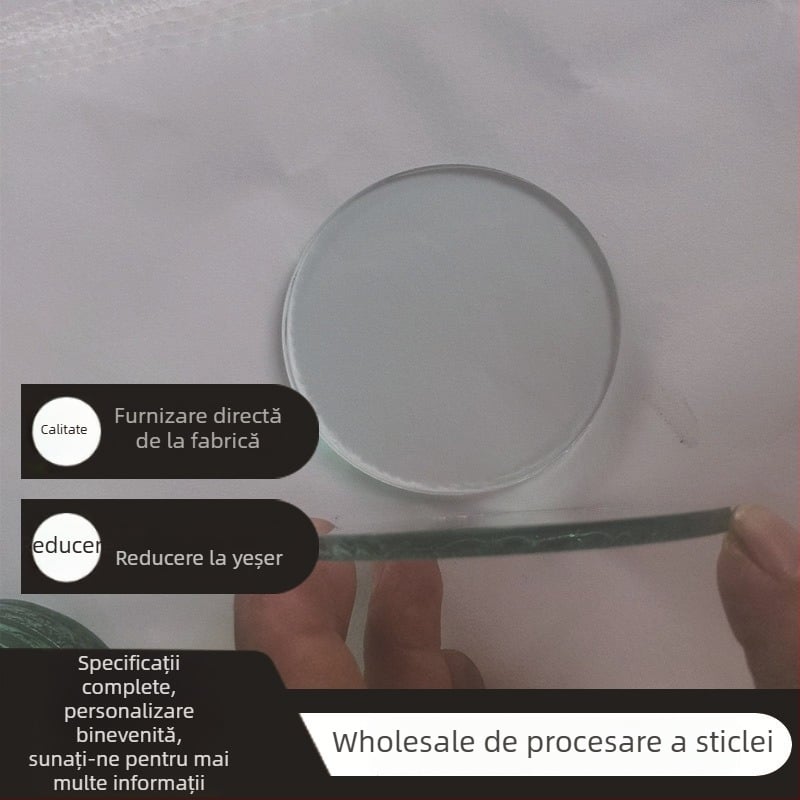Discul circular din sticlă pentru lanternă – alimentare manuală, sursă de lumină: bec, rotație de 360°, rază 100–200 m