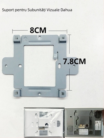 Bază interfon video cu unitate internă complet digitală, suport pentru placă de montaj și placă din spate, model 2521L