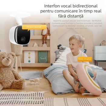 Cameră inteligentă de interior, cu vorbire bidirecțională, 1080p, lentilă de 4 mm, vedere pe timp de noapte