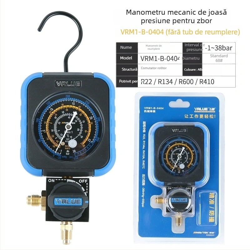 Flyover VMG-1-S-L Manometru digital pentru refrigerant în sistemul de climatizare auto