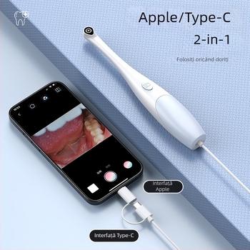 Cameră endoscopică bucală HD pentru observații dentare, impermeabilă și anti-ceață, model 666, marcă Other