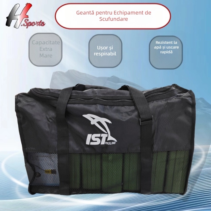Geantă de scufundări din plasă – capacitate 20-35L, țesătură compozită, brand: W.M.D și H.Sports