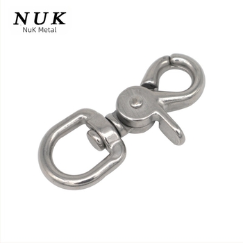 Cârlig de scufundare din oțel inoxidabil 316, cu clemă homar, cârlig cu gură de vultur, breloc și cârlig rotativ cu arc