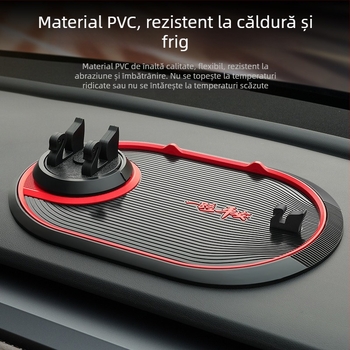 Suport pentru telefon auto cu cadru fix pentru navigație și pernă antiderapantă – Material PVC, producție personalizată, marcă DePaul