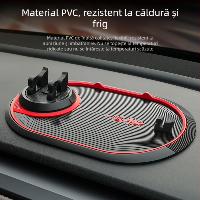 Suport pentru telefon auto cu cadru fix pentru navigație și pernă antiderapantă – Material PVC, producție personalizată, marcă DePaul