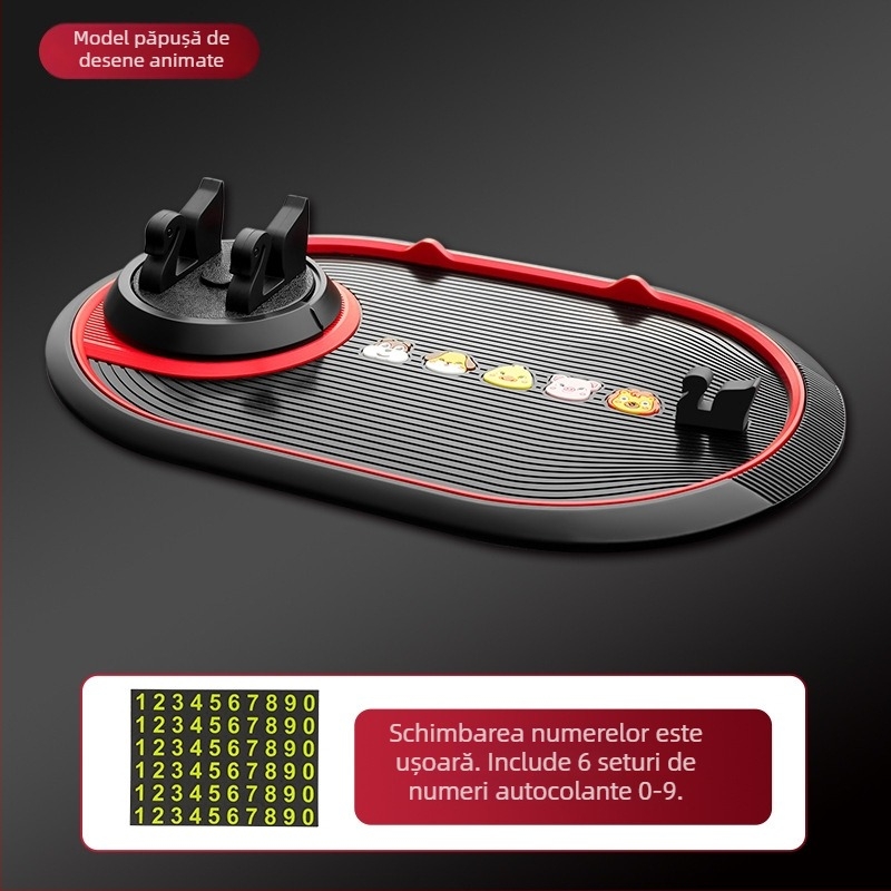 Suport pentru telefon auto cu cadru fix pentru navigație și pernă antiderapantă – Material PVC, producție personalizată, marcă DePaul