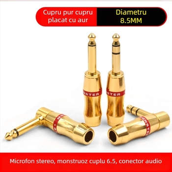 Monster cablu audio 6,35 mm pentru microfon și chitară – conector 1/4-inch, canal unic/dublu, temperatură de funcționare 0–100°C, inspecție de fabrică