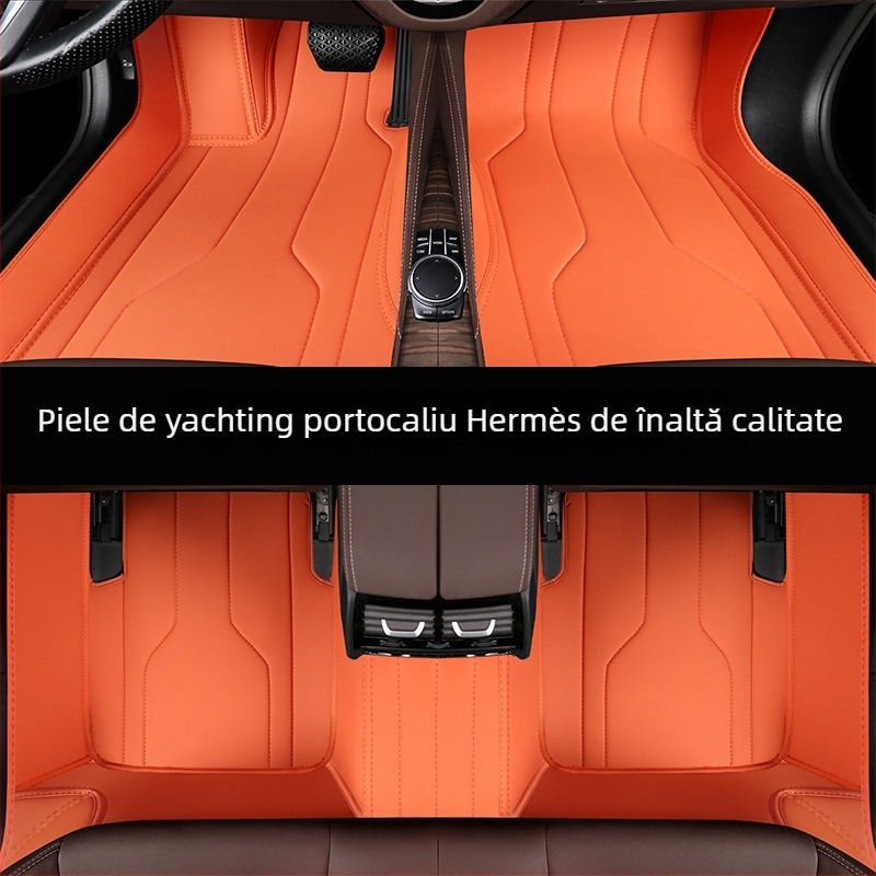 Covorașe auto din piele de iaht pentru mașini dedicate — mai groase, cu încuietori duble, rezistente la murdărie