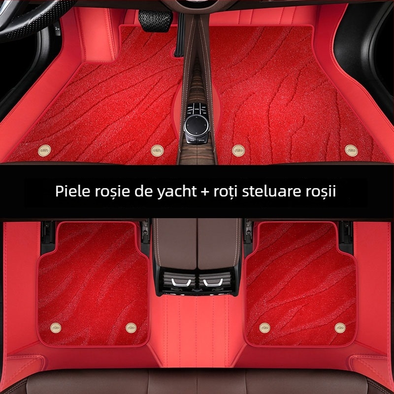 Covorașe auto din piele de iaht pentru mașini dedicate — mai groase, cu încuietori duble, rezistente la murdărie