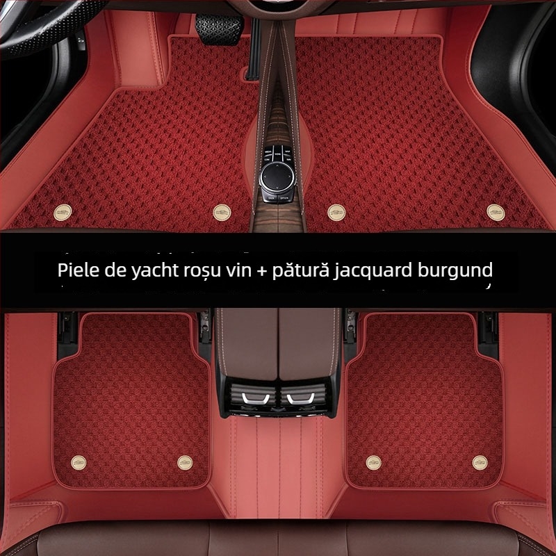 Covorașe auto din piele de iaht pentru mașini dedicate — mai groase, cu încuietori duble, rezistente la murdărie