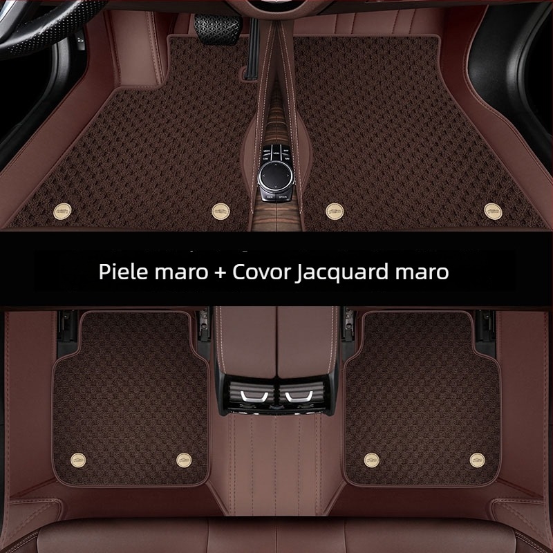 Covorașe auto din piele de iaht pentru mașini dedicate — mai groase, cu încuietori duble, rezistente la murdărie