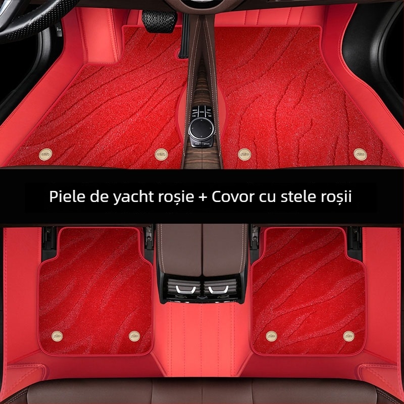 Covorașe auto din piele de iaht pentru mașini dedicate — mai groase, cu încuietori duble, rezistente la murdărie