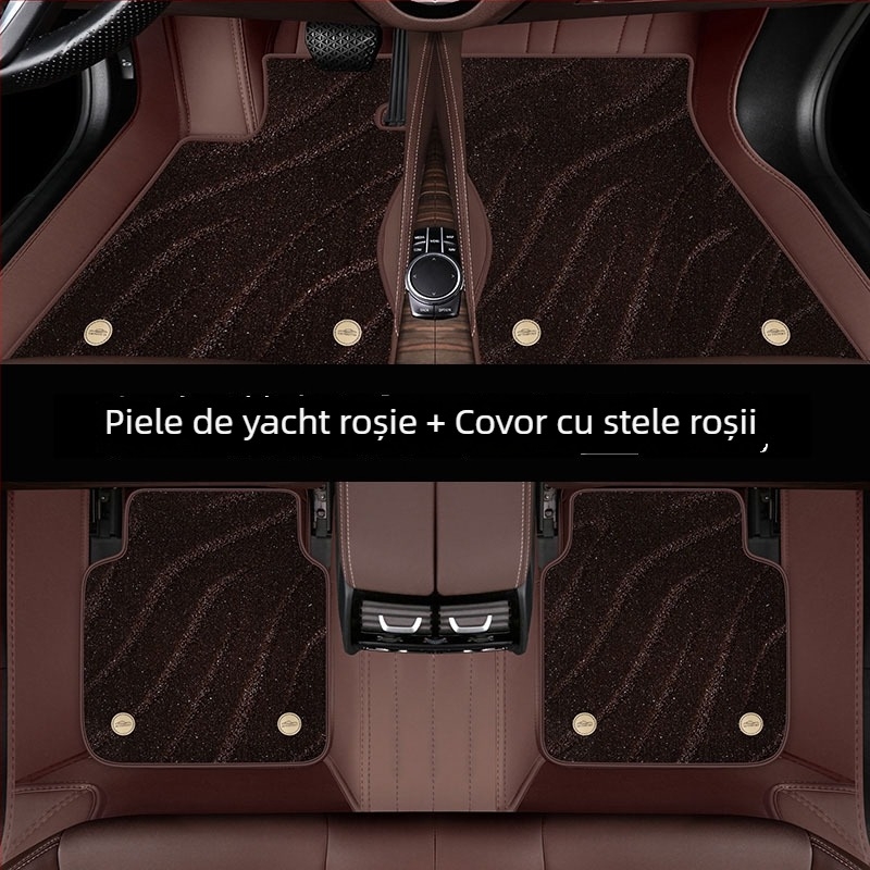 Covorașe auto din piele de iaht pentru mașini dedicate — mai groase, cu încuietori duble, rezistente la murdărie