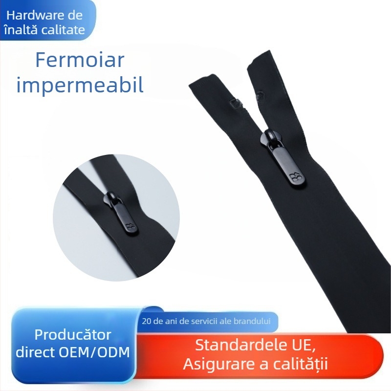 Fermoar invizibil impermeabil pentru îmbrăcăminte | Metal, Codificat, Brand Galvanized