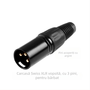 Conector XLR 4P, pini de cupru, pentru mixer și microfon Yonglun RoHS