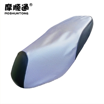 Acoperire pentru scaunul unui vehicul electric cu răcire, din piele sintetică, fără umplutură, brand Moshuntong, potrivită pentru toate sezoanele