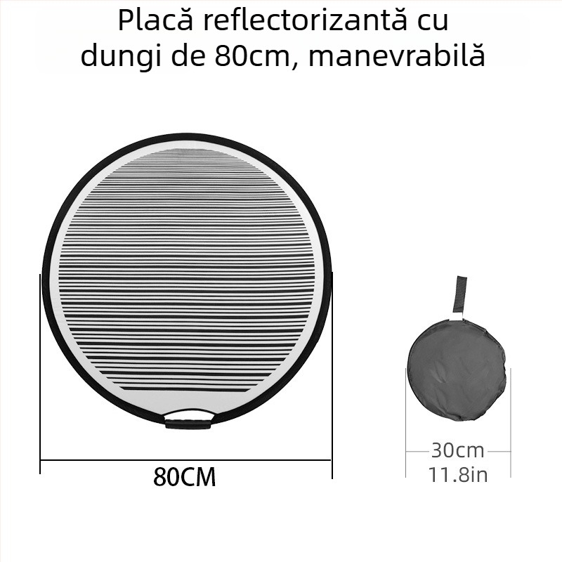 Tavă de fundal cu dungi, pliabilă, pentru fotografia produselor, greutate 0,25 kg, Minrui