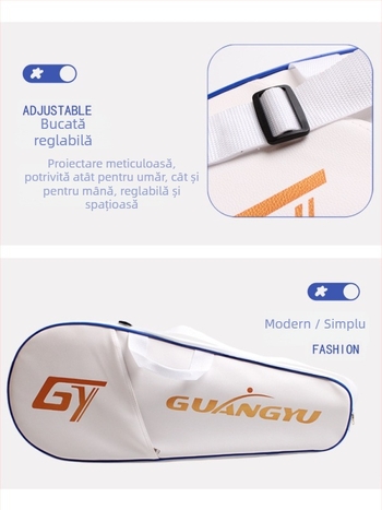 Rucsac pentru rachete de badminton, material PU, țesătură impermeabilă, marcă Guangyu, pentru adulți, potrivit pentru badminton/tenis și tenis de masă