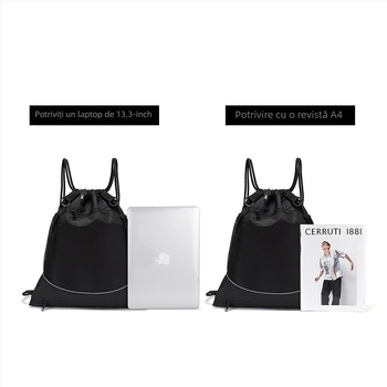 Rucsac sport cu șnur, unisex, din Oxford, spate ergonomic, potrivit pentru baschet, fotbal, tenis și ping-pong