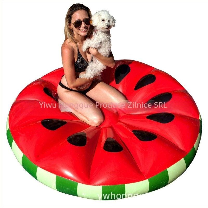 Pat gonflabil rotund în formă de pepene roșu, plutitor de apă — PVC ecologic, Brand Cardinal, Categorie: Altele