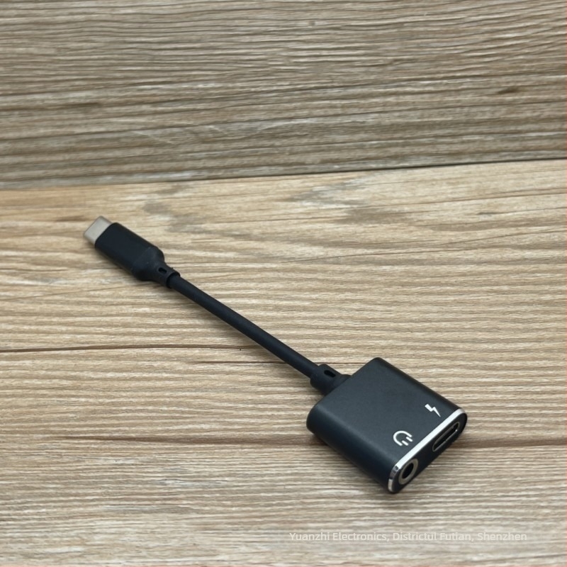 Adaptor Type-C pentru audio digital și cablu 2-în-1 pentru căști de 3,5 mm, încărcare rapidă, pentru telefoane cu Type-C