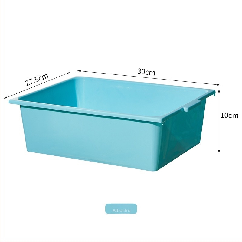 Coș de depozitare pentru jocuri și cosmetică pentru copii, capacitate mare, din plastic, personalizabil cu logo, stil pastoral (material: plastic; personalizare: disponibilă)