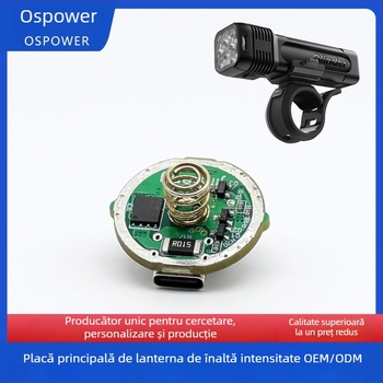 Far de bicicletă cu proiector și mod de avertizare, Ospower, capacitate 999999