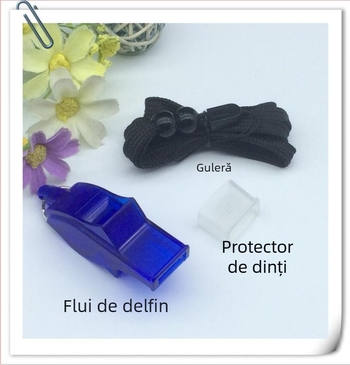 Fluier de delfin cu frecvență înaltă pentru sporturi în aer liber – material ABS, pachet de 500 buc., imprimare logo, categorie: Fluier, fără personalizare
