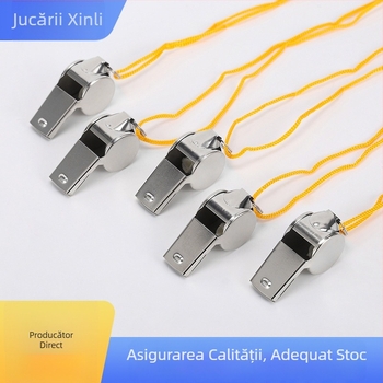  Fluier metal cu șnur, fluier de arbitru portabil, logo personalizat, cutie cu 2000 bucăți