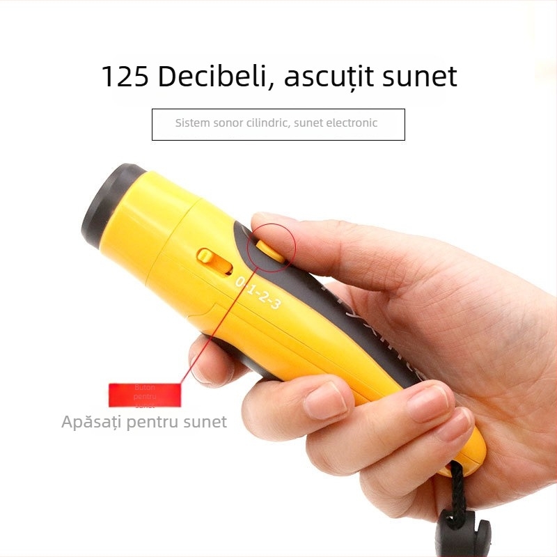 Fluier electronic pentru arbitru, cu trei tonuri, sunet puternic, ABS, pentru baschet și fotbal, utilizare în aer liber