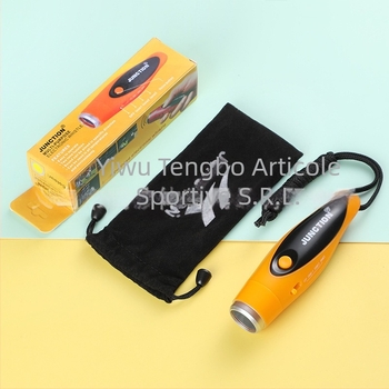  fluier electronic de arbitru cu three tone, cu șnur, ABS; imprimare logo disponibil; potrivit pentru fotbal, baschet, badminton și tenis.