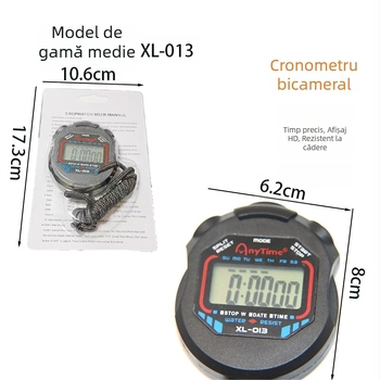 Cronometru electronic pentru antrenament sportiv — atletism, alergare și înot; impermeabil, cu memento de timp