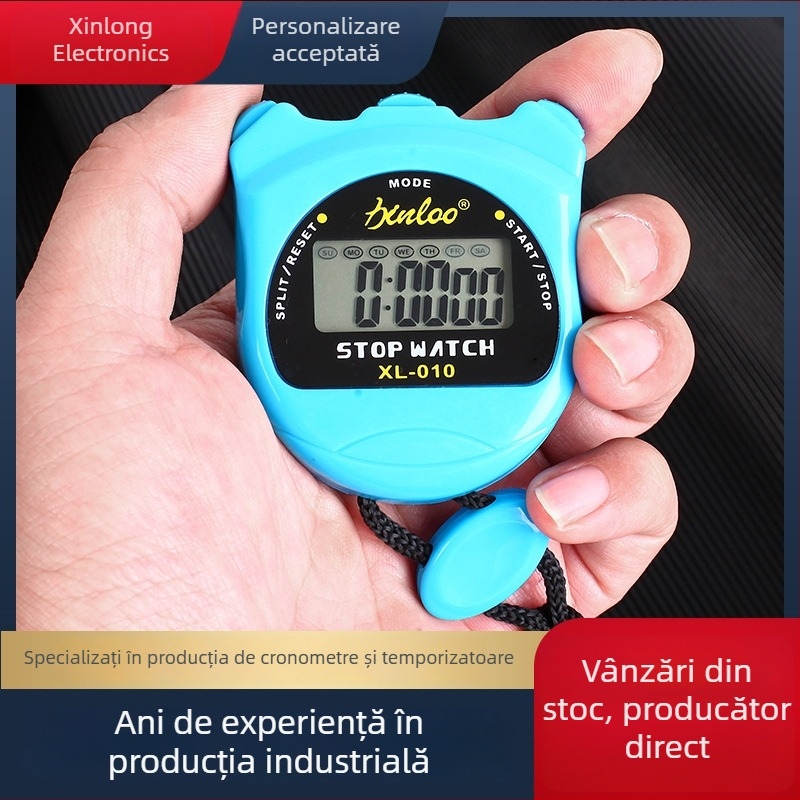 Cronometru electronic, într-un singur rând, cu două canale, pentru alergare și atletism