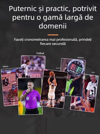 Cronometru electronic cu mai multe canale pentru competiții de atletism, destinat antrenorilor, elevilor și arbitrilor