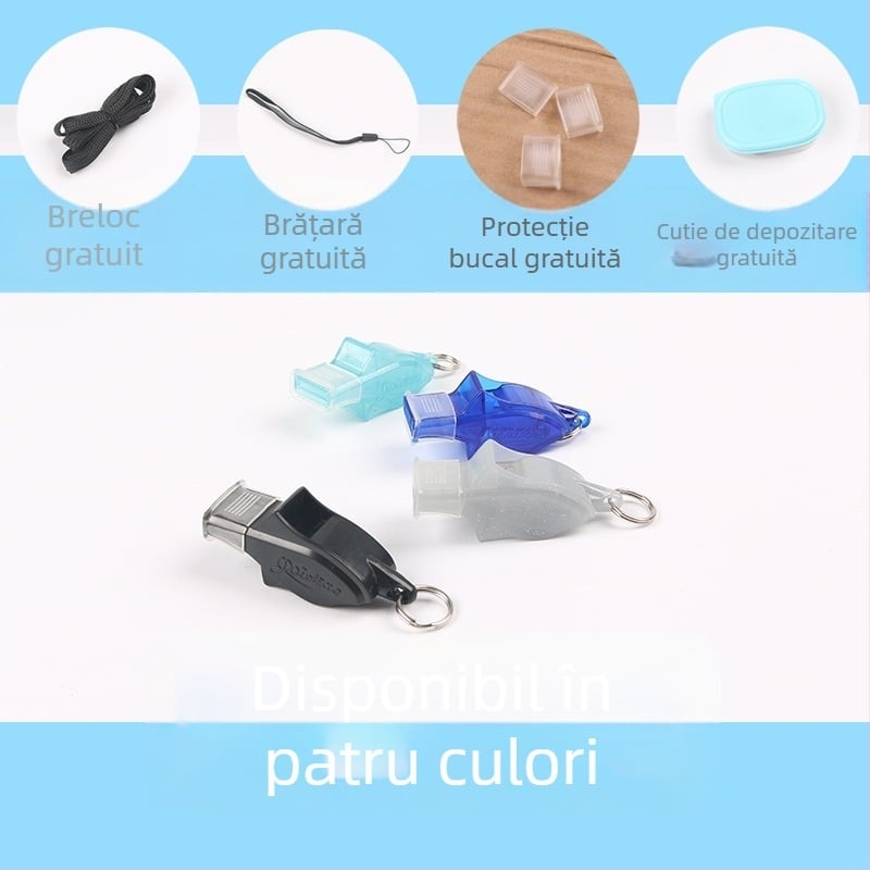 Fluier arbitru delfin, din plastic, pentru copii, fotbal și baschet, ABS