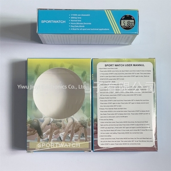 Cronometru electronic cu carcasă ABS, afișaj cu două benzi, nu este impermeabil, potrivit pentru alergare, ciclism, tir, tenis de masă și badminton