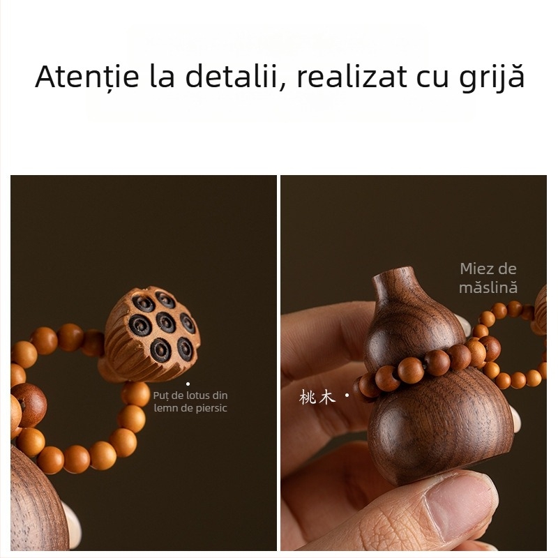 Difuzor auto pentru aromaterapie din lemn — design simplu, material lemnos, funcție aromaterapie