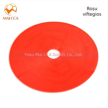MAICCA disc de semnalizare pentru antrenamentul fotbal - disc plat rotund pentru marcaj teren, material TPR, procesare personalizabilă, instrument de antrenament pentru fotbal