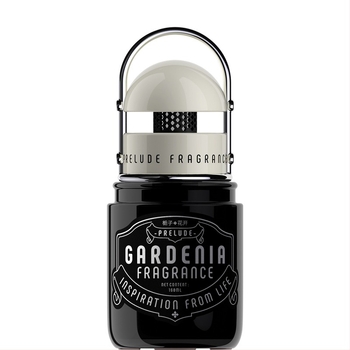Aromă pentru mașină Gardenia în recipient din sticlă, montare pe scaun, durează peste 90 de zile