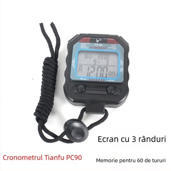 Cronometru electronic Tianfu, carcasă ABS, funcție pauză, 65 g