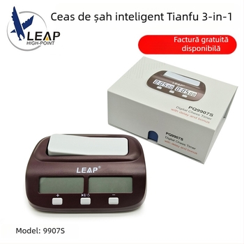 Cronometru electronic pentru şah, corp ABS, 252 g, imprimare logo disponibilă, potrivit pentru şah și jocuri de cărți