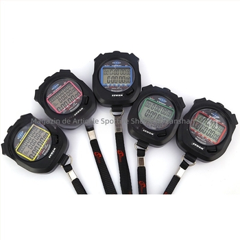 Cronometru electronic cu carcasă ABS, rezistent la apă, funcție pauză, memorie tururi 30/60/100, greutate 60 g