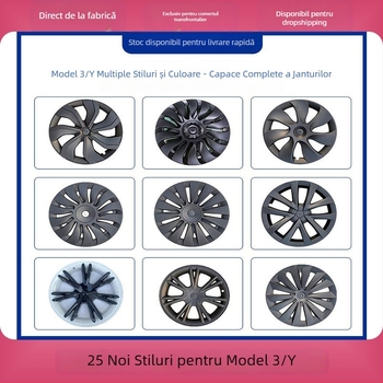 Capac de jantă pentru Tesla Model Y/3 – plastic, personalizabil, compatibil cu Model Y/3, Origine Guangzhou